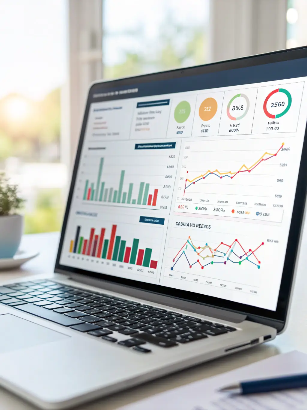 A visually appealing data visualization dashboard displaying various charts and graphs, representing the data science pathway.